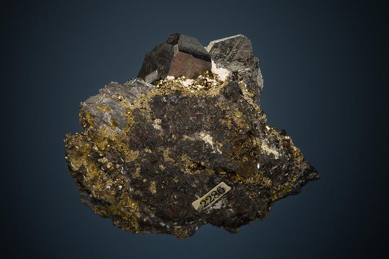 BOURNONITE on PYRITE
